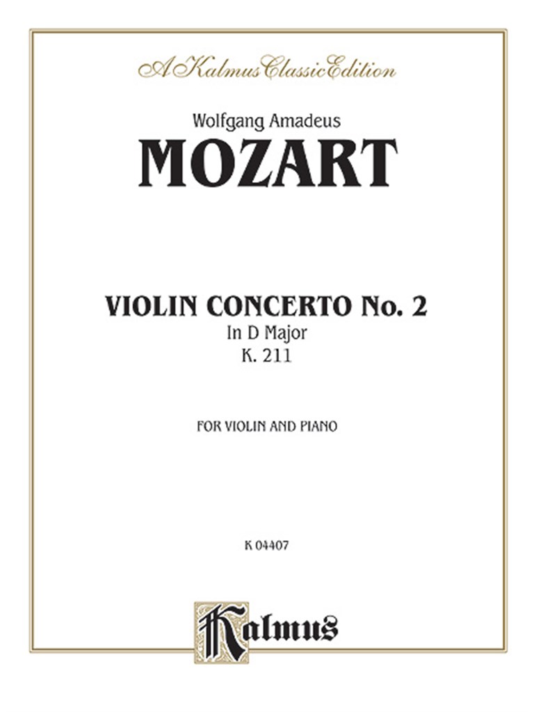Violin Concerto No. 2, K. 211